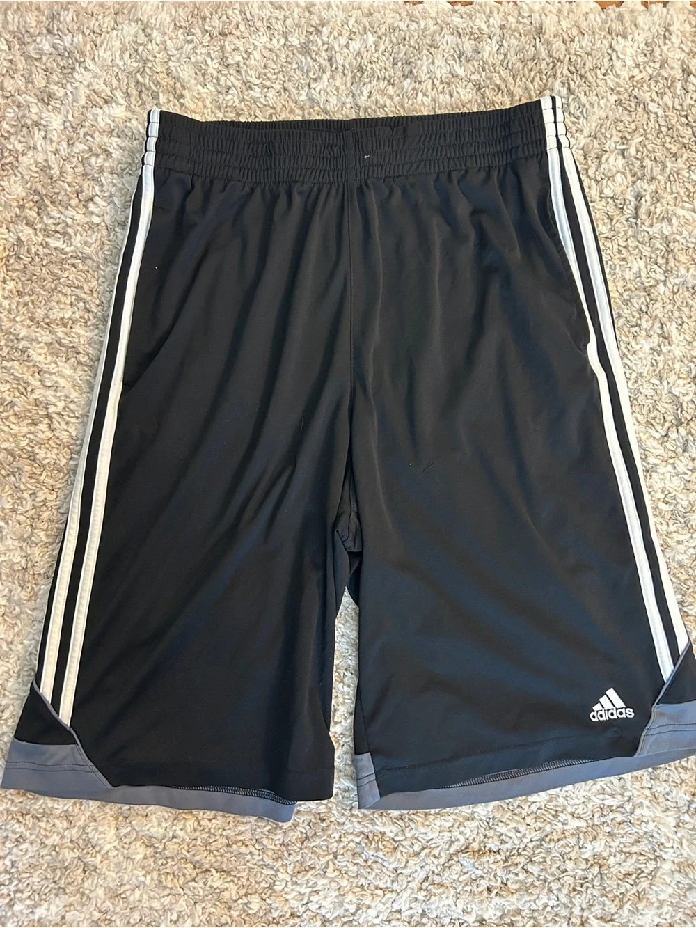 Adidas Athletic Shorts with White Trim (3 Pair Bundle)